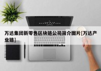 万达集团新零售区块链公司简介图片[万达产业链]